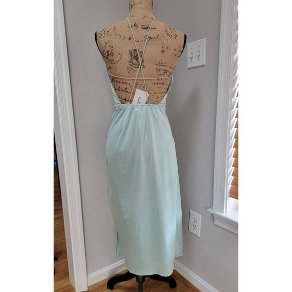 BA&SH Cybile Backless Green Maxi Dress 4 - Picture 5 of 11